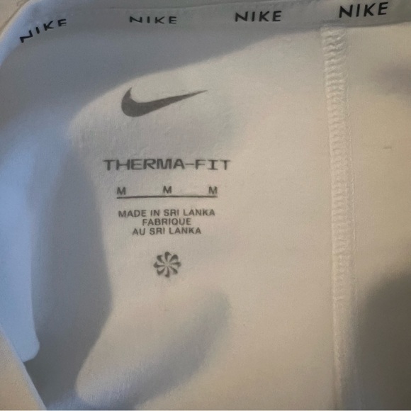 Nike White Long Sleeve Thermal Top size M - Picture 3 of 4